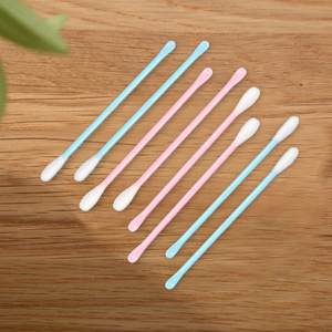 Cotton Swabs Double-Ended Colored Black Blue <b>Pink</b> For Ear Cleaning Household Cosmetic Use - Product Image 3