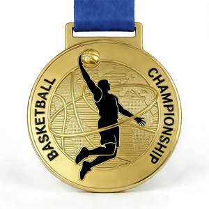 Medallas Deportivas <span class=keywords><strong>de</strong></span> Baloncesto JINZUN con Logotipo Personalizado, Nuevo Estilo, Metálicas, Bañadas en Oro, Medalla Conmemorativa para el Mejor Tirador, Regalos - Product Image 4