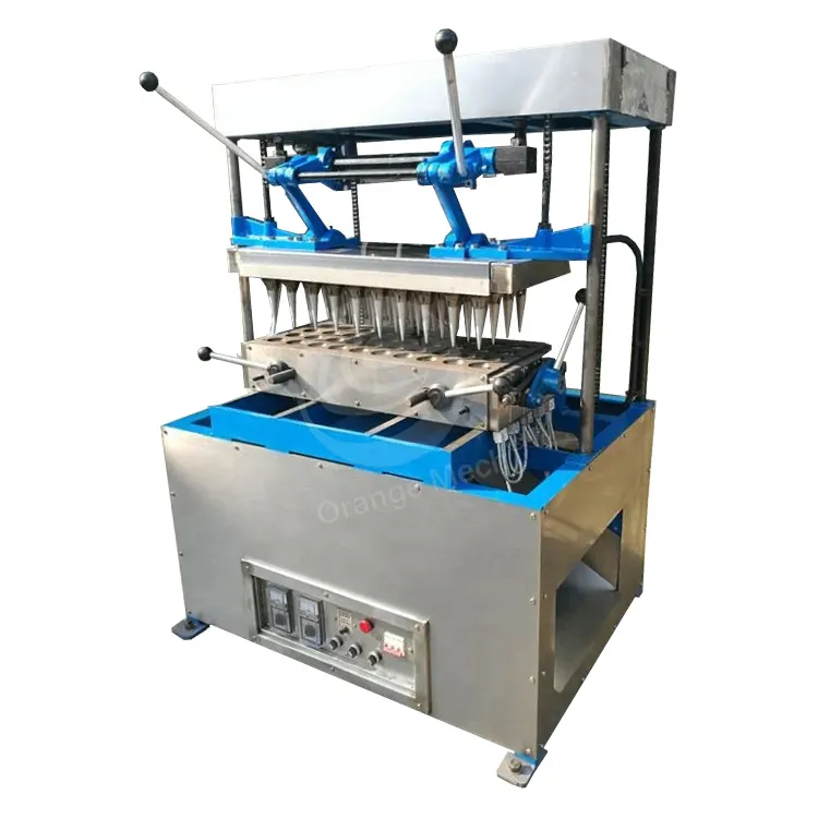Línea de producción de máquina de oblea de cono de galleta de fondo plano ORME para la venta para hacer cono de helado