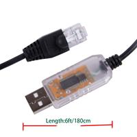 Cable convertidor de adaptador de programación en serie USB a RJ45 RS485 para Delta IFD6500 Win10 compatible con Cables de comunicación