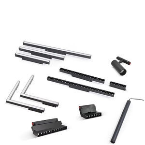 Système d'éclairage <span class=keywords><strong>sur</strong></span> <span class=keywords><strong>rail</strong></span> magnétique ultra-mince série 26 CCT réglable DC48V Rails de surface TUYA Smart LED Magnétique - Product Image 2