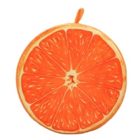 Bestseller Besticktes PP-Baumwoll-Kissen Weiches Material Rundes Frucht-Kissen Kinder-Plüsch-Sitzkissen Dekorativer Sofa-Bezug Zierkissen