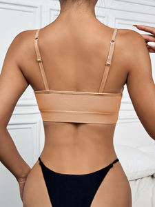 <span class=keywords><strong>Soutien</strong></span>-<span class=keywords><strong>gorge</strong></span> push up sans couture pour femme, <span class=keywords><strong>soutien</strong></span>-<span class=keywords><strong>gorge</strong></span> de <span class=keywords><strong>sport</strong></span> en nylon spandex, col en V, bretelles réglables, <span class=keywords><strong>soutien</strong></span>-<span class=keywords><strong>gorge</strong></span> de tous les jours pour femme, gym, yoga - Product Image 4