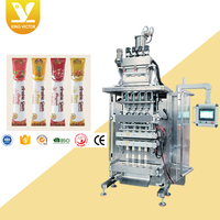 Machine d'emballage automatique à plusieurs voies pour poudre de bâton de gomme arabe Machine d'emballage de remplissage pour sachet de poudre de collagène de vitamine