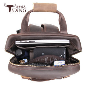 Tiding Genuine Leather <b>Camera</b> Backpack Dark Brown 15L DSLR SLR Mirrorless Use - Product Image 5