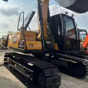 Excavatrice sur chenilles hydraulique d'occasion SY135C, 13 tonnes, 95% neuve, d'origine, machine minière 135, moteur Isuzu, forte puissance de creusement - Product Image 1