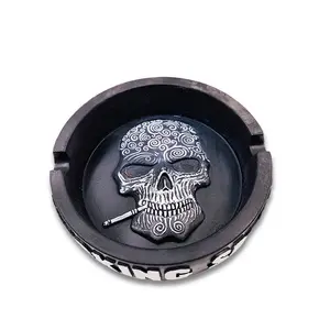 Custom Resin Skull Ashtrays For Spooky Skeleton Halloween Decorations Medieval Art Figurines & Gothic Home Decor As Scary Gifts