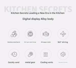 Mélangeur de boulangerie 7L pour pain et pâtisseries artisanaux-comprend crochet à pâte et fouet - Product Image 3