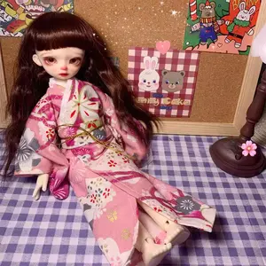 Groothandel 1/6 Bjd Pop Kleding Voor 12 Inch Pop Yukata Japans Met Riem