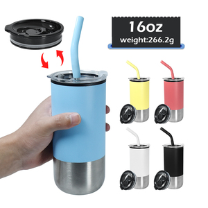 Multi-Design 16oz <strong>Cup</strong> New <strong>Personalised</strong> Outer Stainless Steel Inner Plastic <strong>Travel</strong> Coffee Mug Cold Coffee <strong>Cup</strong> With Custom logo - Product Image 1