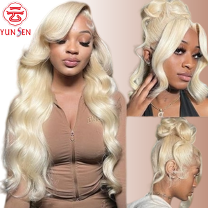 Perruques Lace Front sans colle 13x4 en fibre haute température, longues, à ondulations naturelles pour femmes - Product Image 1