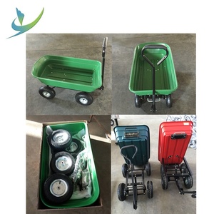 Tuinwerf Dump Utility Vouwwagen 4-wielige Stalen Tuindump Trolley Tc4125 Vierwielige Trolley - Product Image 5