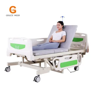 Grace Medy 2024 새로운 전기 침대는 의료 장비를 세울 수 있습니다 전기 병원 서 침대 마비 환자 치료 다시 리프트