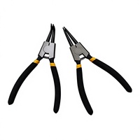 Version améliorée 2PCS 90 °   Pince à circlips à bec courbé, extracteur de circlips intérieur/extérieur, poignée antidérapante pour espaces étroits et trous profonds
