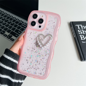 Insลมหยดยางสเตอริโอรักแฟชั่นสําหรับiPhone15 14promax 13proเปลือกอ่อน12promaxหญิง11 Anti-Fall Xs Xr - Product Image 4