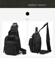 Sac à bandoulière tactique compact AYPPRO Custom 1000D EDC pour le transport dissimulé, idéal pour le tir, les voyages, la randonnée et les sports de plein air