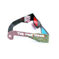 Lunettes promotionnelles en papier Solar Eclipse Lunettes en papier Prix bon marché Lunettes de soleil en papier 3D