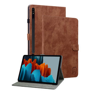 Housse de tablette universelle en cuir avec fente pour carte pour Samsung <span class=keywords><strong>Galaxy</strong></span> <span class=keywords><strong>Tab</strong></span> S9 +/S9 FE + 12 pouces <span class=keywords><strong>coque</strong></span> de tablette de mode antichoc - Product Image 2