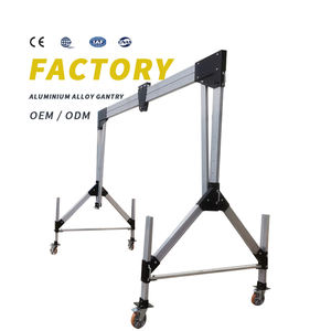 Grue à <span class=keywords><strong>portique</strong></span> de 2 tonnes <span class=keywords><strong>Portique</strong></span> rétractable segmentaire en aluminium Grue à <span class=keywords><strong>portique</strong></span> portable hautement réglable - Product Image 1