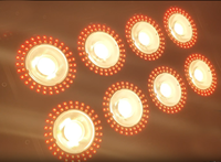 Luz LED de Pared 8x50W DMX512 RAWW, Resistente al Agua IP67, para Exteriores, DJ, Discoteca, Bodas, Escenarios, Clubes, Edificios