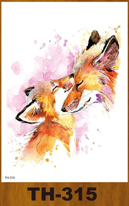 Vente en gros de couleur tigre guépard hiboux renard bras dos épaule corps Art temporaire étanche autocollants de <span class=keywords><strong>tatouage</strong></span> personnalisés pour homme femme - Product Image 4