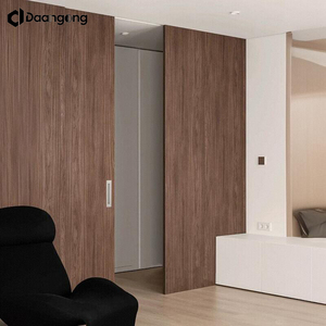Portes intérieures coulissantes en <span class=keywords><strong>bois</strong></span> encastrées dans le mur pour une connexion fluide du <span class=keywords><strong>salon</strong></span> à l'espace ouvert - Product Image 4