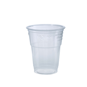 Vaso transparente de plástico de poliestireno, 200/250 mL, 50 unidades/paquete - Product Image 1