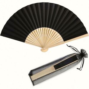 Abanico Plegable Personalizable de 7 Pulgadas, Abanico de Mano Portátil Tallado en Estilo de Arte Popular Blanco, Material de Bambú para Regalos Empresariales - Product Image 5