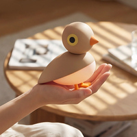 Lampe de nuit LED Lucky Bird à détection de mouvement, commande par bouton, chargement USB, magnétique, petite lampe murale pour chambre, lumière chaude