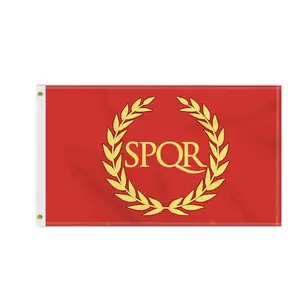 Bandera del imperio romano de 3x5 pies, bandera del imperio romano de poliéster para exteriores, decoración canadiense para Patio jardín