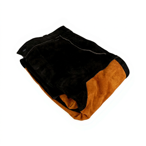 <b>Men's</b> <b>Black</b> And Orange Canvas <b>Work</b> <b>Pants</b> High Waist Button Fly Heavyweight Winter Workwear Style Side Pockets - Product Image 6