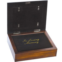 Urna Funeraria de Madera de Sándalo de Alta Calidad, Estilo Europeo, con Marco para Fotos Tallado, Caja Conmemorativa Unisex de Madera Sólida