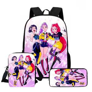 デーモンハンターガールグループ K-Pop スリーピースバックパック、ペンシルケース、ディナーバッグ、大容量学生バックパック - Product Image 6