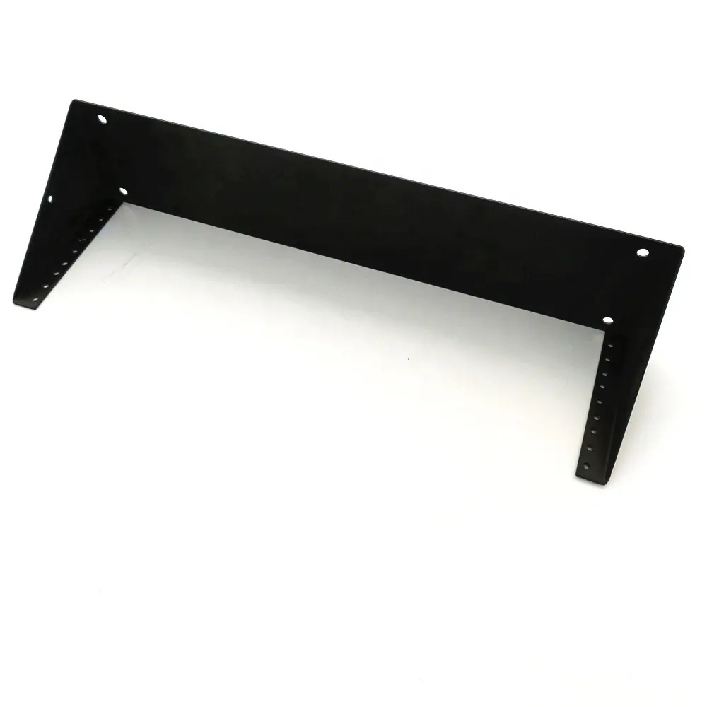 Хорошее качество, универсальные сетевые запасные части, черная отделка порошковым покрытием, металлический 4U настенный кронштейн для сетевого сервера