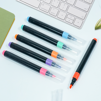 Stylo à encre à l'alcool, marqueur pinceau, ensemble de 204 couleurs, double pointe, pointe large et pinceau, ensemble de stylos pinceaux permanents pour papeterie