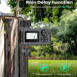 Temporizador de <span class=keywords><strong>Riego</strong></span> Automático J&R, Controlador de Agua Inteligente Programable para Jardín, Temporizador Digital para Manguera, IPX5 - Product Image 4