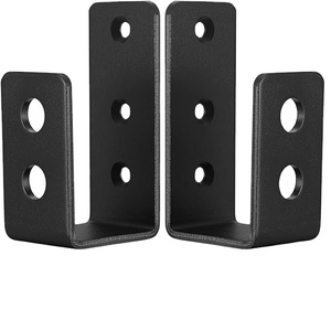 Support mural en forme de U en fer moderne et simple Support mural de goupille de loquet de porte Barrières de porte de ménage Crochets fixes en fer - Product Image 1