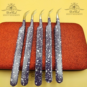 แหนบต่อขนตาปลอมสีชมพูสำหรับเด็กทารกแหนบปลายไฟเบอร์ติดขนตาปลอมสินค้าและอุปกรณ์ติดฉลากส่วนตัว - Product Image 4