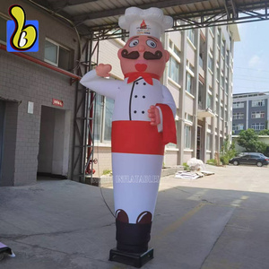 Popular Tipo de bailarina de aire, bailarina de <span class=keywords><strong>cielo</strong></span> de cocinero inflable promocional para restaurante, impresión personalizada - Product Image 1