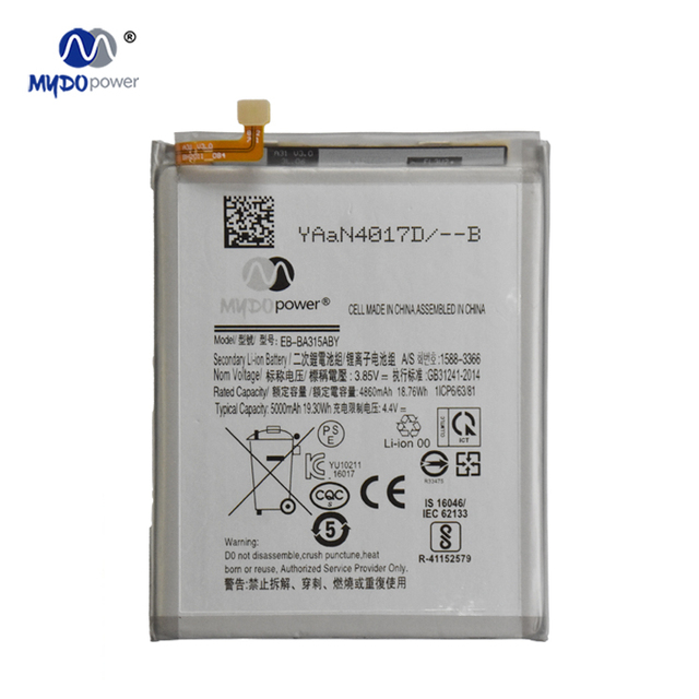 EB-BA315ABY Replacement OEM Mobile Phone Rechargeable 5000mAh AAA Grade Li-ion Batteries for A31 A32(4G) A22(4G) Stock