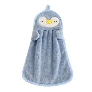 <span class=keywords><strong>Serviette</strong></span> de toilette en microfibre velours corail doux, <span class=keywords><strong>serviette</strong></span> suspendue en polaire corail, absorbante pour cuisine, salle de bain, maison, hôtel, portable - Product Image 5