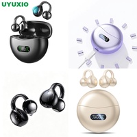 Écouteurs sans fil légers à oreille libre pour magasins de téléphonie mobile – Produits tendance avec crochets d'oreille ajustables, ajustement sécurisé et étui numérique compact