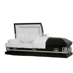 สไตล์อเมริกันสีดำFuneralโลหะCaskets