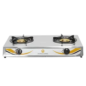 2022 hot sale cheap good quality stainless steel double gas cooker