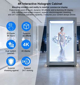 Vitrina Holográfica 3D de 86 Pulgadas con Forma de Cápsula, Tamaño Humano, con Interacción Táctil por IA, Holo Tube, para Publicidad - Product Image 2