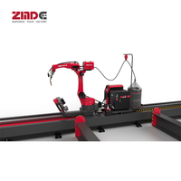 ZMDE H Beam Welding Robot Arm Automatización Soldadura Robot de 6 ejes Estación de trabajo con Robot Ground Rail