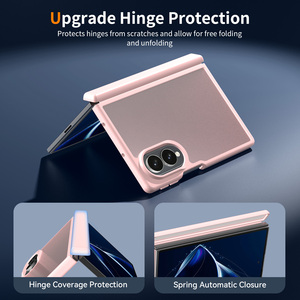 Étui de téléphone personnalisé <span class=keywords><strong>pour</strong></span> Samsung Z Fold 8 avec protection de la charnière, antichoc, toucher doux et soyeux, rose élégant, <span class=keywords><strong>pour</strong></span> femmes - Product Image 3