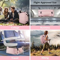 Tas Ransel Laptop Unisex Kapasitas Besar, Dapat Disesuaikan, dengan USB dan Ritsleting, Bahan Nylon Tahan Air untuk Perjalanan