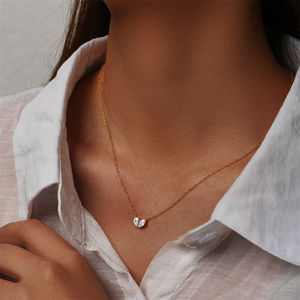 CANNER 18K Gold S925 <b>Sterling</b> <b>Silver</b> Heart Turquoise Zircon Cross Butterfly Wing <b>Necklace</b> Women - Product Image 5