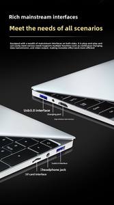 Nueva Tablet Laptop de 14 Pulgadas con <span class=keywords><strong>Intel</strong></span> <span class=keywords><strong>N3350</strong></span>, 8GB de RAM, 128GB SSD, <span class=keywords><strong>Windows</strong></span> <span class=keywords><strong>11</strong></span>, Pantalla Táctil Magnética en Inglés, Uso Comercial, Metálica - Product Image 3